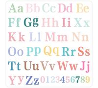 GORGECRAFT Pochoir Réutilisable en Plastique de 30x30cm avec Lettres et Chiffres pour Apprendre à Peindre sur Bois Mur Toile Scrapbooking Dessin Enseigne Bricolage Art Artisanat