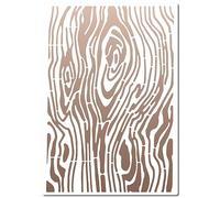 GORGECRAFT Pochoirs à Grain de Bois 30 × 21 cm Gabarits à Gâteau en Similibois Panneau Réutilisable Pochoir Carré Gabarit de Dessin Creux pour Peinture Sur Bois Mur Scrapbooking Carte Sol