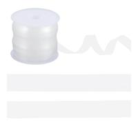 GORGECRAFT Rouleau de Sangles de Soutien Gorge Élastiques Transparentes de 10m*10mm Bande Extensible Transparente Invisible Légère Réglable pour Projets de Couture de Vêtements et de Robes