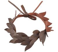GORGECRAFT Serre Tête Médiéval en Cuir PU Couronne de Vigne Couronne de Feuilles Coiffe de Fée Diadème D'Elfe Costume de Cosplay Couronne pour Fête d'halloween Photographie Mariée pour Femmes