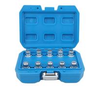 Gorgeri 10Pcs Jeu de clés d'écrou de roue de blocage Installation de dissolvant Kit antivol Mécanique automobile Variété Clés de style hexagonal Écrou de roue