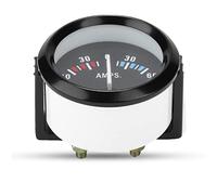 Gorgeri 12V 60-0-60 AMP Ampèremètre Ampèremètre Jauge Universelle 52m/2in Universel pour Véhicule
