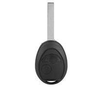 Gorgeri 2 Boutons Couverture de Coquille de e Voiture,Couvercle de Boîtier Porte-clés ABS Noir pour Mini One S R50