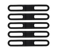 Gorgeri Bandage de courroie de vélo, 5pcs/set Bandage de courroie fixe de silicone de silicone de bicyclette à usages multiples (noir)