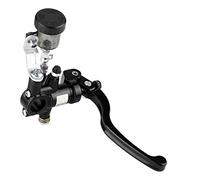 Gorgeri Leviers de Maître-cylindre,Levier D'embrayage Hydraulique Moto,Pompe de Frein Droite à Cylindre Droit(Noir)