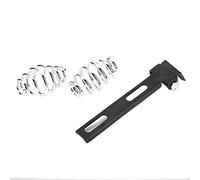 Gorgeri Support de siège de moto, ensemble de support de ressorts de selle de siège de moto en acier inoxydable adapté pour Bobber (noir)