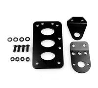 Gorgeri Support de support de plaque d'immatriculation de moto, support de support de plaque d'immatriculation de feu arrière de frein de moto en alliage d'aluminium