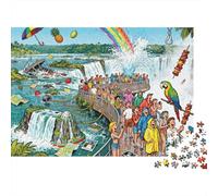 Gorges d'Iguazu, Gorge du Diable, Délire Puzzle en Bois Imperméable DIY Puzzles De 1000 Pièces pour Adultes Défi Et Casse-tête Jeux De Stimulants