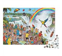 Gorges d'Iguazu, Gorge du Diable, Délire Puzzle en Bois Imperméable Puzzles De 1000 Pièces pour Adultes Défi Et Casse-tête Jeux De Stimulants