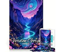 Gorges du Verdon,France Puzzle de 1000 pièces,Jeu créatif et Stimulant,Assemblage précis,sans pièces détachées,activité idéale pour Partager Un Moment privilégié en Famille (38x26cm)
