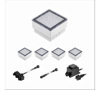 Gorgon LED à encastrer dans le sol pour extérieur 10x10cm 12V blanc chaud