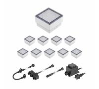 Gorgon LED à encastrer dans le sol pour extérieur 10x10cm 12V blanc chaud