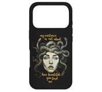 Gorgon Staring Petrify My Existence Not About Beauty Medusa Coque pour iPhone 17 Pro