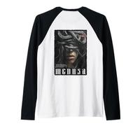 Gorgone Déesse Serpent Mythologie Grecque Backprint Méduse Manche Raglan