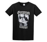 Gorgoroth Destroyer Pentagram True Antichrist Band Graphic Tee Unisex 100% Cotton Short-Sleeve T-Shirts Black M