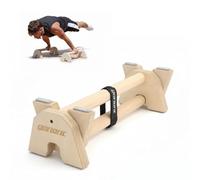 Gorilant - Calisthenics Barres Parallèles, Gym, Street Workout, Barre en bois de hêtre 42CM, antidérapant, (octogonale)