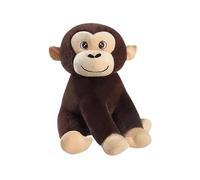 Gorill-e en Peluche - de Gorill-e simulée de 20 cm, Jouet Doux d’Oreiller de Gorill-e, Oreiller de de Gorill-e de Zoo, Gorill-e Mignon d’Oreiller en Peluche d’Animal - Orang-outan Marron