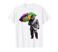Gorilla Art Parapluie en forme d'animal Multicolore T-Shirt