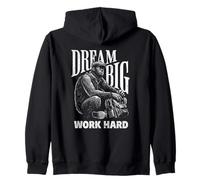 Gorilla Dream Big Work Hard Motivation Hustle Sweat à Capuche