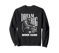 Gorilla Dream Big Work Hard Motivation Hustle Sweatshirt