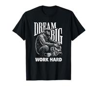 Gorilla Dream Big Work Hard Motivation Hustle T-Shirt