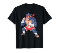 Gorilla Fighter MMA Kick Boxing Entraînement Arts Martiaux Rouge T-Shirt