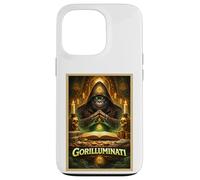 Gorilla Funny Ape Animal Secret Parody Society Poster Art Coque pour iPhone 13 Pro