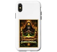 Gorilla Funny Ape Animal Secret Parody Society Poster Art Coque pour iPhone X/XS