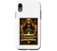 Gorilla Funny Ape Animal Secret Parody Society Poster Art Coque pour iPhone XR