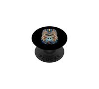 Gorilla Géométrique Pop Art Gros Plan Portrait Chaton Visage PopSockets PopGrip Adhésif