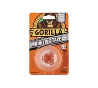 Gorilla Résistant Support Bande Double Face Étanche Cristal Transparent 1.52m