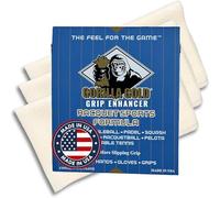 Gorilla Gold Grip Enhancer Tacky Towel - Formule approuvée sans craie pour tennis, golf, softball et plus encore - Contrôle de l'humidité multi-sports pour les mains moites
