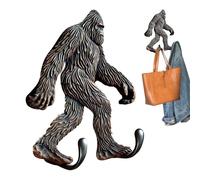 Gorilla Hooks, Cintre mural en résine en forme d'animal vintage en forme de gorille pour chapeaux, serviettes, sacs, peignoirs et décoration d'intérieur, 16 x 13 x 10 cm