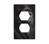 Gorilla in A Suit with A Tie Outlet Cover Cover Light Switch Cover Decorative 1 Gang Wall Plate for Kitchen Room Bathroom Size 7 x 11.4 cm