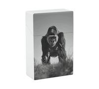 Gorilla in The Grass Étui à cigarettes étanche et résistant à l'écrasement pour 20 cigarettes King Size, boîte de voyage portable de poche pour homme et femme
