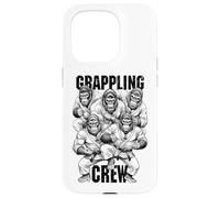 Gorilla Jiu Jitsu Ju Jutsu MMA BJJ Funny Grappling Crew Coque pour iPhone 15 Pro