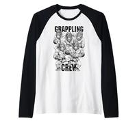 Gorilla Jiu Jitsu Ju Jutsu MMA BJJ Funny Grappling Crew Manche Raglan