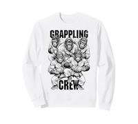 Gorilla Jiu Jitsu Ju Jutsu MMA BJJ Funny Grappling Crew Sweatshirt