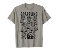 Gorilla Jiu Jitsu Ju Jutsu MMA BJJ Funny Grappling Crew T-Shirt