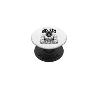 Gorilla Jiu Jitsu Ju Jutsu MMA BJJ Grappling Chess Kanji Ape PopSockets PopGrip Adhésif