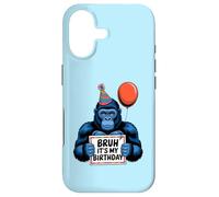 Gorilla Jungle Themed Birthday Party Bruh It's My Birthday Coque pour iPhone 17