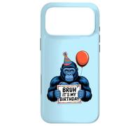 Gorilla Jungle Themed Birthday Party Bruh It's My Birthday Coque pour iPhone 17 Pro Max