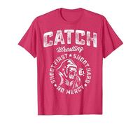 Gorilla Kai Catch Wrestling T-Shirt, Homme, Rouge Chiné, 3XL