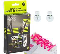Gorilla - Lacets Elastiques Multi Sports - Dépassez vos Objectifs Sportifs - Gagnez du Temps, Adieu les Nœuds Bonjour le Confort - Autobloquants Ultra Résistants - 123 cm