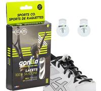 Gorilla - Lacets Elastiques Multi Sports - Dépassez vos Objectifs Sportifs - Gagnez du Temps, Adieu les Nœuds Bonjour le Confort - Autobloquants Ultra Résistants - 123 cm