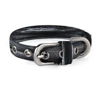 Gorilla on the Ground Collier réglable pour chien en acier inoxydable avec anneau en D en tissu Oxford et boucle en métal pour chiens de petite et moyenne taille