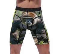Gorilla on The Ground Short de Compression pour Homme en élasthanne, sous-vêtement de Sport pour entraînement et Performance