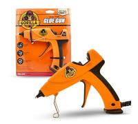 Gorilla Dual Temp Full Size Hot Glue Gun Precision Nozzle, Easy Squeeze Trigger, and Enhanced Safety Features, for DIY, Craft, Repairs, and More, 14 Watts, Orange, (Pack of 1)