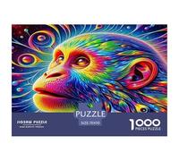 Gorilla Puzzle 1000 Pièces Cadeau Unique Jeu Éducatif Challenge Toy À De Qualité Supérieure Peinture Art pour Adultes Et Enfants À Partir De 14 Ans 70x50cm/1000pcs