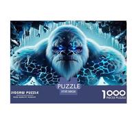Gorilla Puzzle 1000 Pieces Cadeau Unique Jeu Éducatif Défi Jouet À De Qualité Supérieure Peinture Art pour Adultes Et Enfants 38x26cm/1000pcs